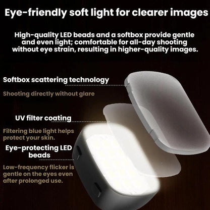 For DJI Pocket 4 BRDRC Portable Handheld Magnetic Selfie Light