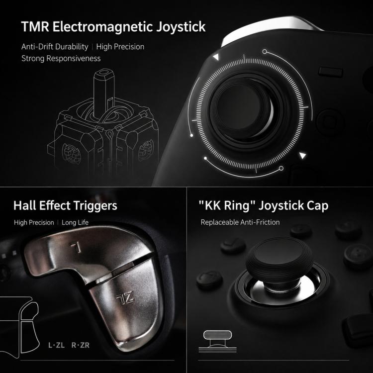 GuliKit KK2T Controller With TMR Electromagnetic Joystick Support NFC Amiibo and Switch Wakeup