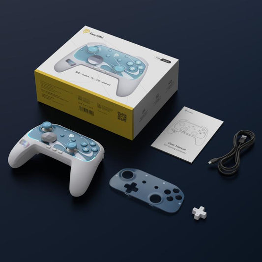 Manette sans fil EasySMX S10 pour Nintendo Switch et Switch 2, avec NFC, vibrations HD et façade interchangeable