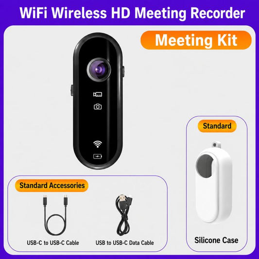 Mini Caméra Sportive Magnétique 1080P Portable Avec Application Wi-Fi, Stabilisation EIS, Kit Réunion, Kit Sport, Kit Vélo, Kit Voiture