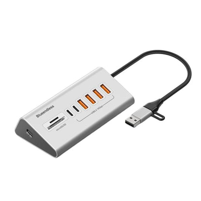 Blueendless TYPE-C Splitter 10Gbps Braided Cable Extension Hub, 15W USB3.2 x 4, 15W USB3.2 x 3+SD/TF3.0, 15W USB3.2 x 4+TYPE-C3.2 x 2+SD/TF3.0, 15W USB3.2 x 4+TYPE-C3.2 x 3, 36W USB3.2 x 7+TYPE-C3.2 x 3