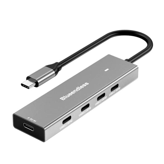 Blueendless 5 In 1 10Gbps High-Speed Computer/Mobile Phone Converter/Extension Splitter, USB 3.2 x 2+Type-C 3.2 x 2, Type-C 3.2 x 4