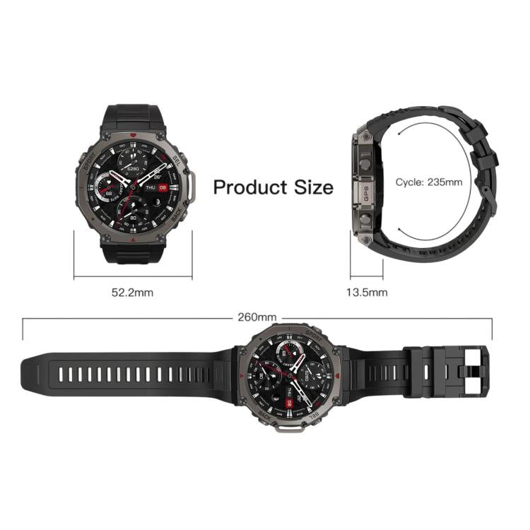 DM58 1.43 Inch AMOLED Screen GPS Smart Watch 5ATM Waterproof Sports Watch