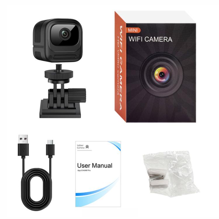 Remote Monitoring Smart Alarm Infrared Night Vision WiFi Camera With Spiral Mount Bracket, W08