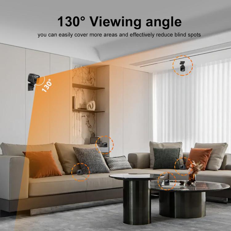 Remote Monitoring Smart Alarm Infrared Night Vision WiFi Camera With Spiral Mount Bracket, W08
