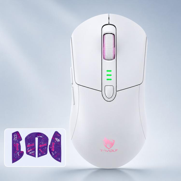 T-WOLF X5 Tri-Mode Wireless Gaming Mouse 12800 DPI Adjustable Rechargeable Gamer Mouse With RGB Backlit