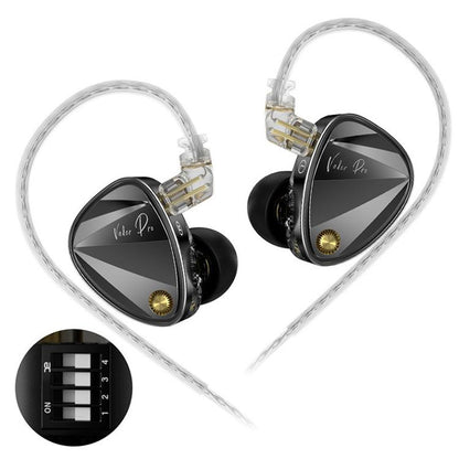 KZ Vader Pro Hifi Bass 6-Driver Dynamic Music In Ear 1.2m Wired Earphones, HM Curve Standard, HM Curve With Mic, Bass Enhanced Standard, Bass Enhanced With Mic, HM Curve With Mic Type-C, Bass Enhanced With Mic Type-C