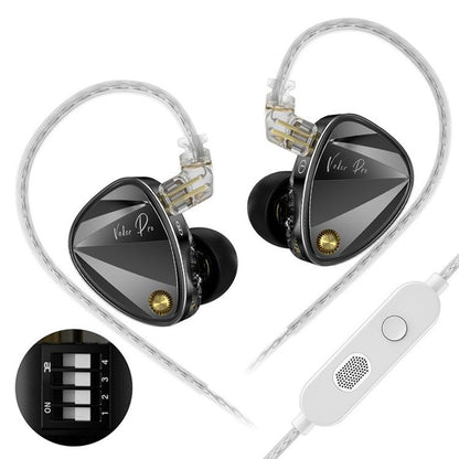 KZ Vader Pro Hifi Bass 6-Driver Dynamic Music In Ear 1.2m Wired Earphones, HM Curve Standard, HM Curve With Mic, Bass Enhanced Standard, Bass Enhanced With Mic, HM Curve With Mic Type-C, Bass Enhanced With Mic Type-C