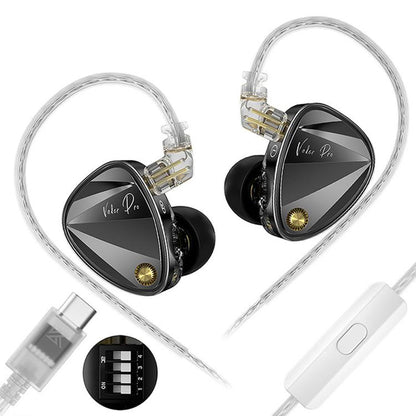 KZ Vader Pro Hifi Bass 6-Driver Dynamic Music In Ear 1.2m Wired Earphones, HM Curve Standard, HM Curve With Mic, Bass Enhanced Standard, Bass Enhanced With Mic, HM Curve With Mic Type-C, Bass Enhanced With Mic Type-C
