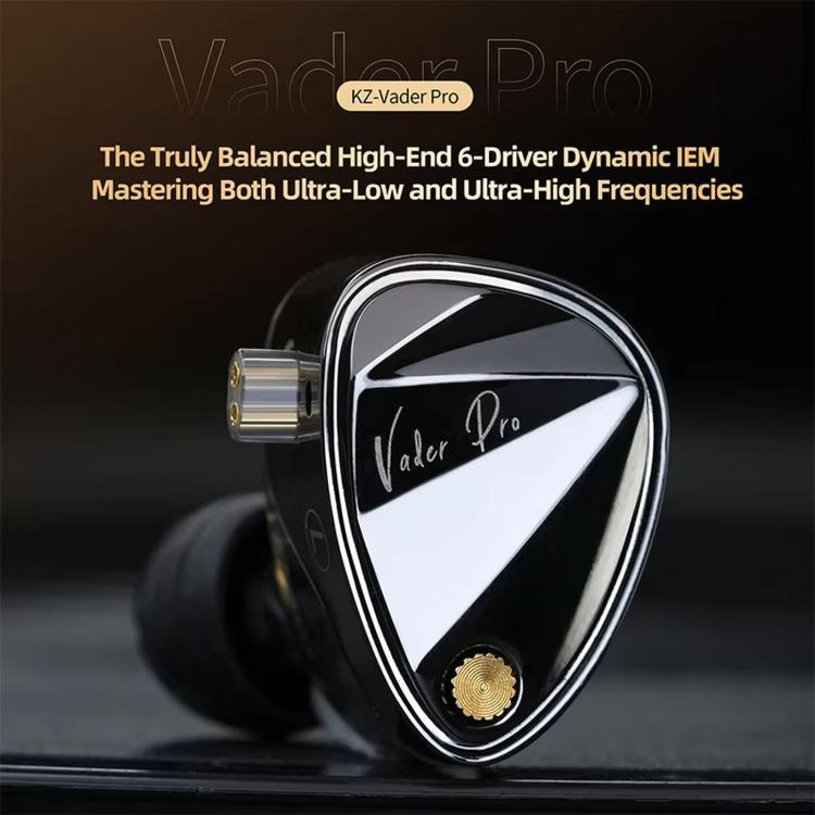 KZ Vader Pro Hifi Bass 6-Driver Dynamic Music In Ear 1.2m Wired Earphones, HM Curve Standard, HM Curve With Mic, Bass Enhanced Standard, Bass Enhanced With Mic, HM Curve With Mic Type-C, Bass Enhanced With Mic Type-C