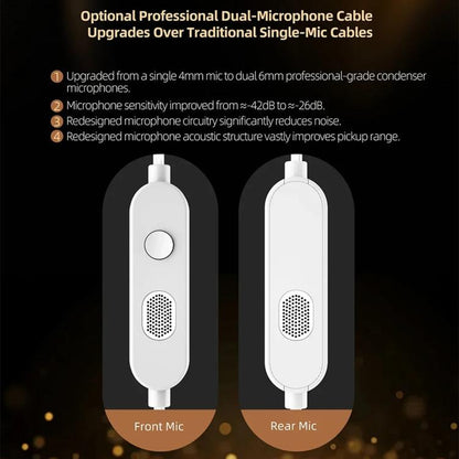 KZ Vader Pro Hifi Bass 6-Driver Dynamic Music In Ear 1.2m Wired Earphones, HM Curve Standard, HM Curve With Mic, Bass Enhanced Standard, Bass Enhanced With Mic, HM Curve With Mic Type-C, Bass Enhanced With Mic Type-C