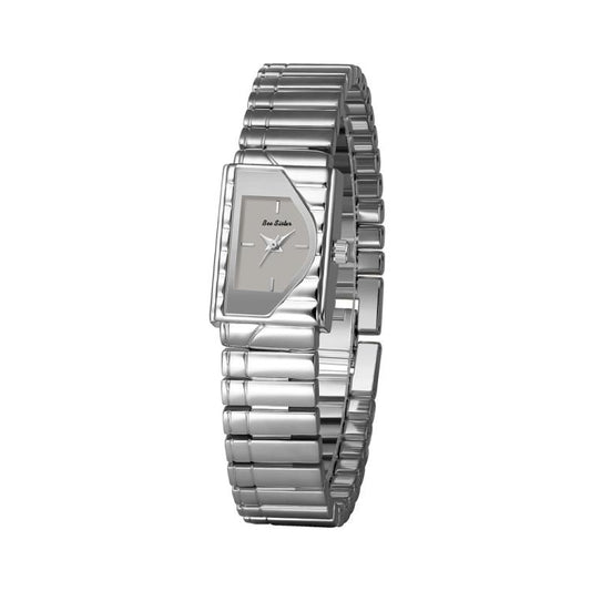 BS Bee Sister FA1927 Montre vintage pour femme Élégante montre à quartz géométrique asymétrique avec bracelet en métal