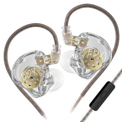 KZ-EDX Lite Internal-Magnet Dynamic Driver 1.2m Wired Earphones Deep Bass Detachable Cable Music Gaming Earbuds, Translucent Gray Standard, Translucent Gray With Mic, Transparent Standard, Transparent With Mic, Translucent Gray With Mic Type-C         ...