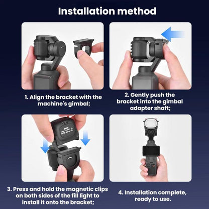 BRDRC Handheld Monster Fill Light, For DJI Osmo Pocket 4 / 4P, For DJI Osmo Pocket 3
