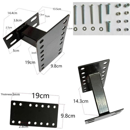 Universal Metal Spare Tire Carrier For Cars Unlocked Trailer Spare Tire Mount Trailer Accessory, Metal Spare Tire Carrier