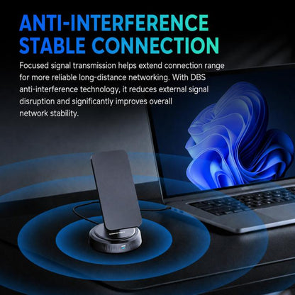 COMFAST CF-986BE PRO BE6500 WiFi 7 USB Adapter Tri-Band 6452Mbps Wireless Network Card, CF-986BE PRO