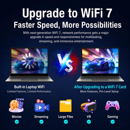 COMFAST BE930-M BE9300 WiFi 7 M.2 Card Bluetooth 5.4 Tri-Band Laptop Wireless Adapter, BE930-M