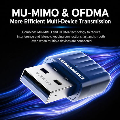COMFAST CF-731B WiFi 6 Bluetooth 5.4 USB Adapter AX600 Dual Band 2.4G/5G Wireless Network Card, CF-731B