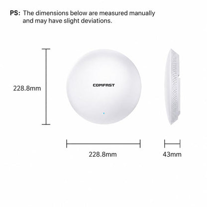 COMFAST CF-E373BE WiFi 7 BE3600 Ceiling Wireless Access Point With Dual 2.5G WAN/LAN Ports Dual Band PoE AP, EU Plug, US Plug, UK Plug, AU Plug