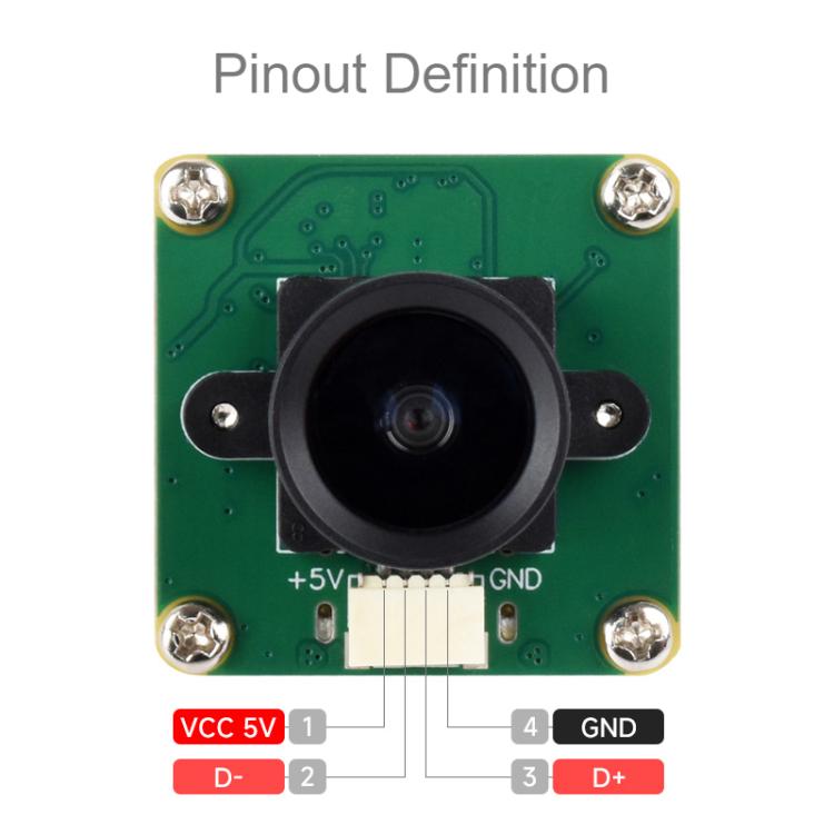 Waveshare OV4689 4MP USB Camera 92-Degree FOV, Supports Type-C Port And SH1.0 4PIN Header, 34767