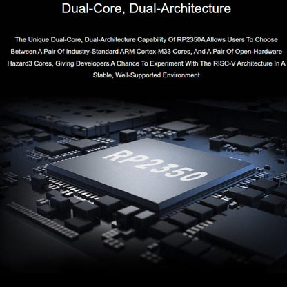 Waveshare RP2350-USB-C Microcontroller Development Board Dual-Core & Dual-Architecture, With PIO-USB Female Port, With PIO-USB Male Port