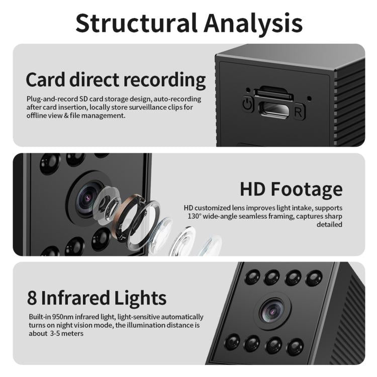 W10 Rechargeable Mini WiFi Camera Cordless 1080P Indoor Security Camera With Magnetic Base Night Vision, W10