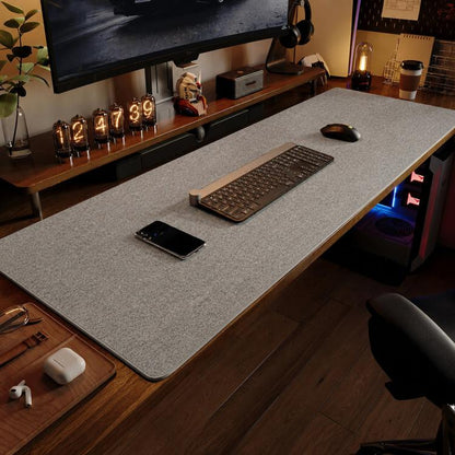 Linen Desk Pad Non Slip Rubber Keyboard Mouse Mat for Home Office Desktop Protector Stitched Edges, 250x300x4mm, 600x300x4mm, 600x400x4mm, 700x300x4mm, 800x300x4mm, 800x400x4mm, 900x400x4mm, 900x450x4mm, 1000x500x4mm, 1200x600x4mm
