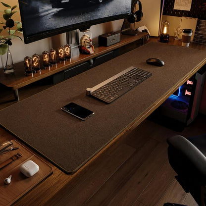 Linen Desk Pad Non Slip Rubber Keyboard Mouse Mat for Home Office Desktop Protector Stitched Edges, 250x300x4mm, 600x300x4mm, 600x400x4mm, 700x300x4mm, 800x300x4mm, 800x400x4mm, 900x400x4mm, 900x450x4mm, 1000x500x4mm, 1200x600x4mm