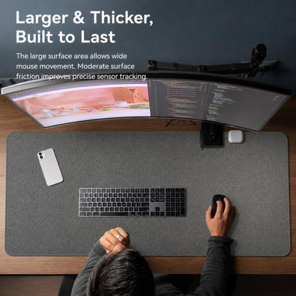 Linen Desk Pad Non Slip Rubber Keyboard Mouse Mat for Home Office Desktop Protector Stitched Edges, 250x300x4mm, 600x300x4mm, 600x400x4mm, 700x300x4mm, 800x300x4mm, 800x400x4mm, 900x400x4mm, 900x450x4mm, 1000x500x4mm, 1200x600x4mm