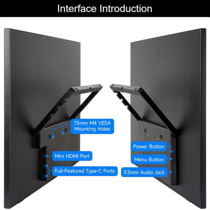 WAVESHARE 21.5inch IPS Touch Monitor With Foldable Stand, 1920 × 1080 Resolution, 144Hz Refresh Rate, 10-Point Capacitive Touch, EU Plug, UK Plug, US Plug