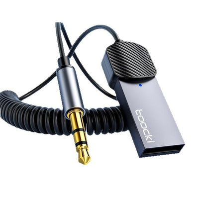Toocki Bluetooth 5.4 Aux Adapter 3.5mm Receiver USB Powered Wireless Audio Dongle with Mic, BT-01