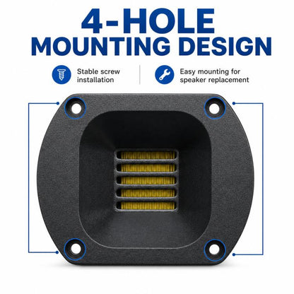 74mm Aluminum Alloy Pneumatic Tweeter Speaker, 4 ohms, 8 ohms