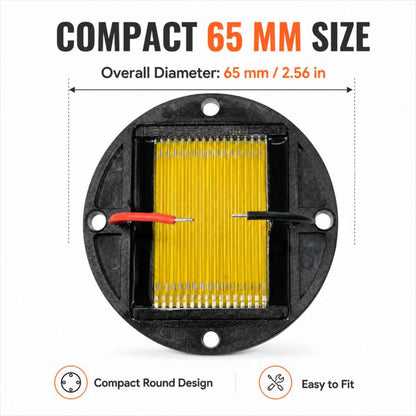 65mm Pneumatic Tweeter Diaphragm Ribbon Ultra Vibration Audio Speaker, 4 ohms, 8 ohms