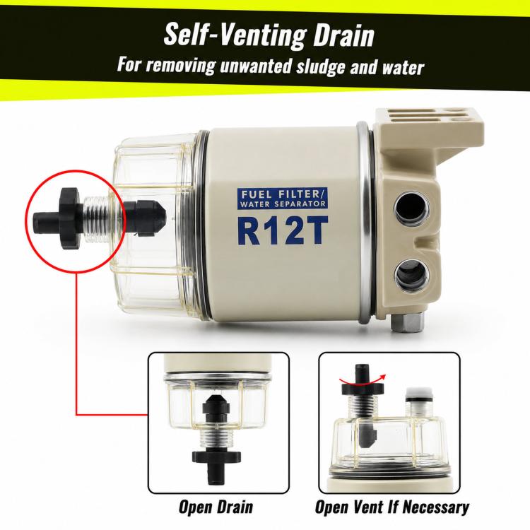 R12T Marine Oil-Water Separators For Small Engines, Tank Trucks, Oil Tankers, And Speedboats