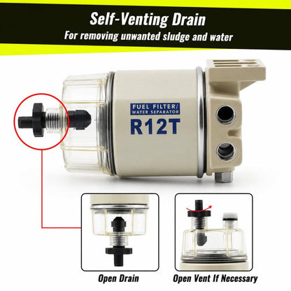 R12T Marine Oil-Water Separators For Small Engines, Tank Trucks, Oil Tankers, And Speedboats