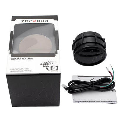 ZOPROUD IS0811FZ 52mm Fuel Tank Gauge 12/24V Modified Car LED Fuel Level Meter, With Oil Floater, With 304 Stainless Steel Oil Floater