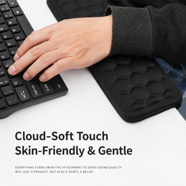 L-Shaped Elbow Pad for Desk Ergonomic Keyboard Wrist Rest Support Non-Slip Soft Foam Cushion for Desk Edge