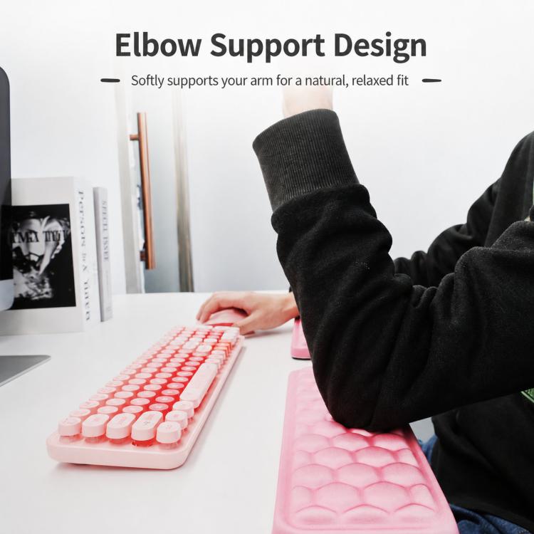 L-Shaped Elbow Pad for Desk Ergonomic Keyboard Wrist Rest Support Non-Slip Soft Foam Cushion for Desk Edge