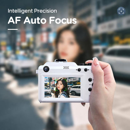 18X Zoom 8K Digital Camera for Vlogging with WiFi Dual Lens 80MP Autofocus Camera for Teens Students