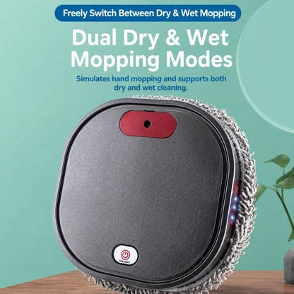 Smart Robot Mopping Cleaner Dry Wet Floor Sweeper Machine With Spray Humidifier, Dark Gray