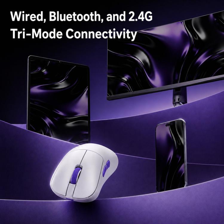 AKKO Nest 3-Mode E-Sports Gaming Mouse Dual 8K Ergonomic Design Mouse