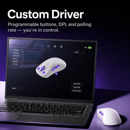 AKKO Nest 3-Mode E-Sports Gaming Mouse Dual 8K Ergonomic Design Mouse