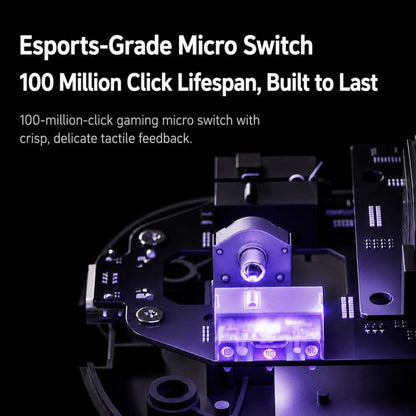 AKKO Nest 3-Mode E-Sports Gaming Mouse Dual 8K Ergonomic Design Mouse