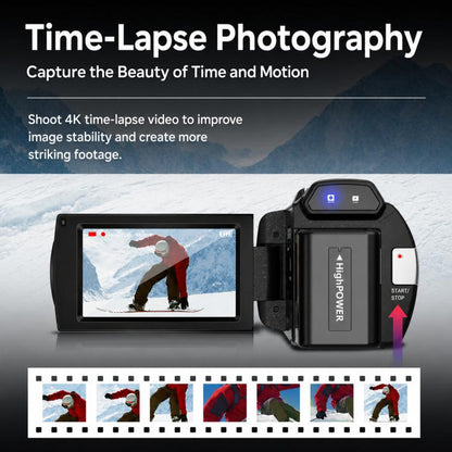 4K Video Camera Camcorder 48MP 3.0 Inch IPS Touch Screen With IR Night Vision 16X Digital Zoom WiFi Remote Control, No Card, With 16GB Card, With 32GB Card, With 64GB Card