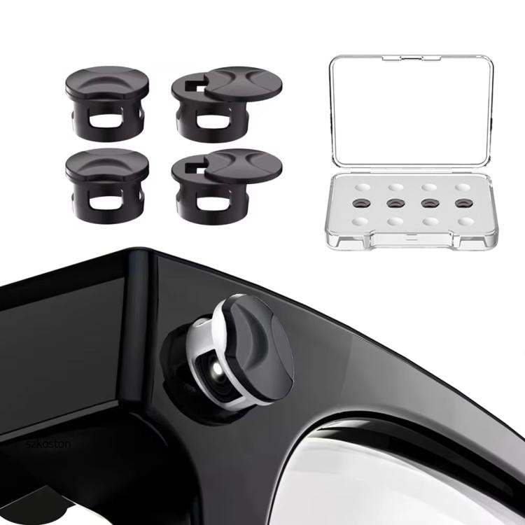 For Meta Ray-Ban Wayfarer / Skyler / Headliner 4pcs /Box Smart Glasses Privacy LED Light Cover Cap