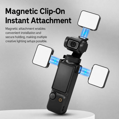 For DJI Osmo Pocket 3 Magnetic Fill Light Dimmable LED Vlog Video Light, Three Lamp, Dual Lamp, Single Lamp