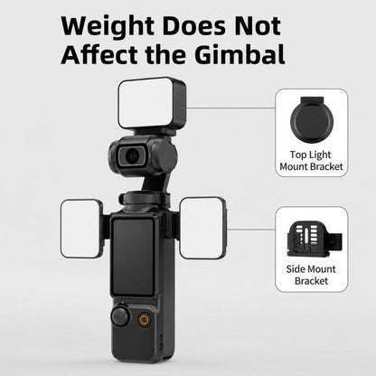 For DJI Osmo Pocket 3 Magnetic Fill Light Dimmable LED Vlog Video Light, Three Lamp, Dual Lamp, Single Lamp