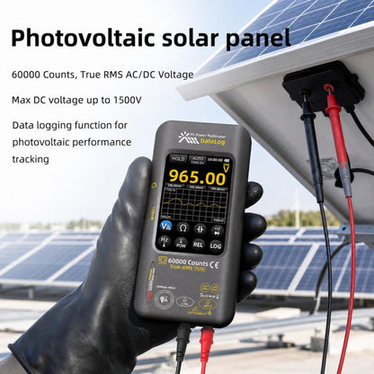 BSIDE S600A 60000 Counts Touchscreen Graphic Multimeter True-RMS PV Solar Tester Data Logger, Standard, Standard+TP02 Flexible Current Clamp