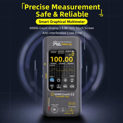 BSIDE S600A 60000 Counts Touchscreen Graphic Multimeter True-RMS PV Solar Tester Data Logger, Standard, Standard+TP02 Flexible Current Clamp
