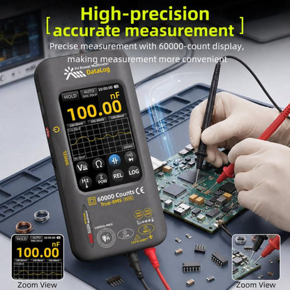 BSIDE S600A 60000 Counts Touchscreen Graphic Multimeter True-RMS PV Solar Tester Data Logger, Standard, Standard+TP02 Flexible Current Clamp